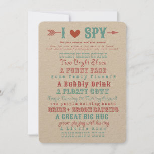 I Liebe Spion Foto Hunt Game