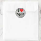 I Liebe Split, Kroatien Runder Aufkleber (Tasche)
