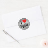 I Liebe Split, Kroatien Runder Aufkleber (Umschlag)