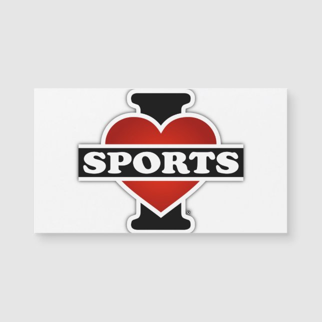 I Liebe-Sport Magnetkarte (Vorderseite)
