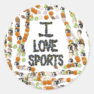 I Liebe Sports Sticker