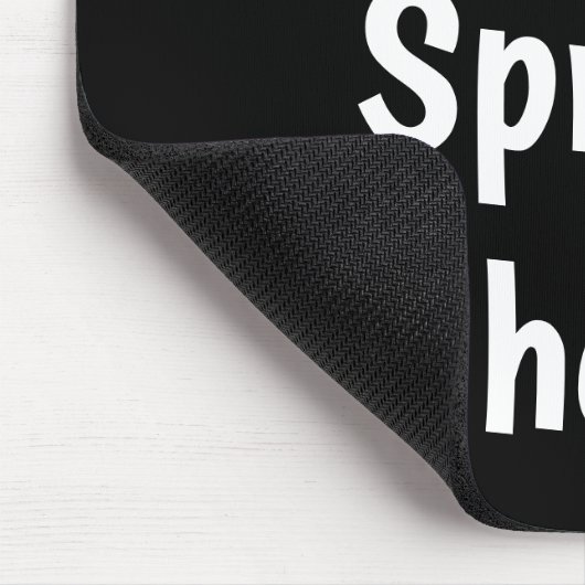 I Liebe Spreadsheets Classic Black and Red Gift Mousepad (Ecke)