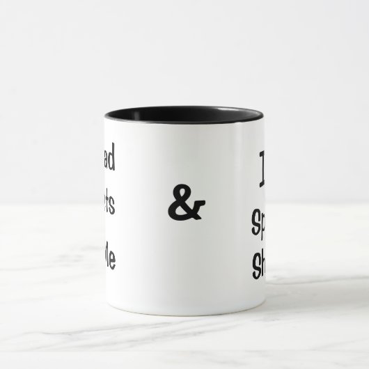 I Liebe Spreadsheets & Spreadsheets Liebe Tasse (Zentrum)