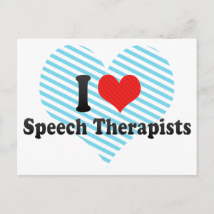 I Liebe Sprechtherapeuten Postkarte