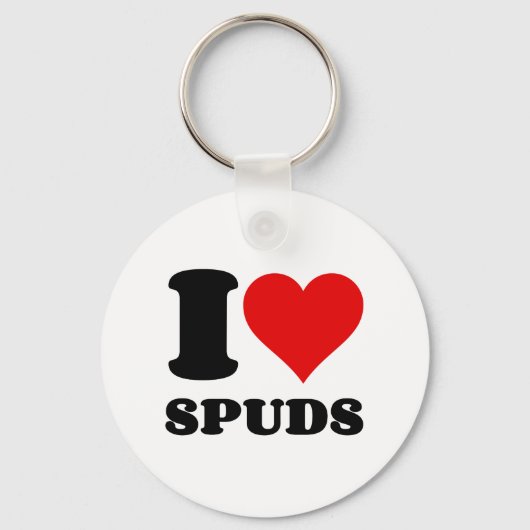 I LIEBE SPUDS SCHLÜSSELANHÄNGER (Vorderseite)