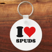 I LIEBE SPUDS SCHLÜSSELANHÄNGER (Vorderseite)