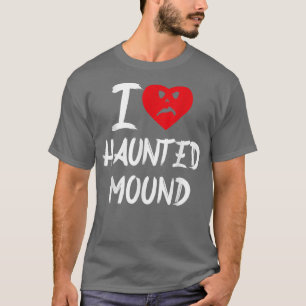 I Liebe Spuk Hund zwischen coolem, trockenem Gesic T-Shirt