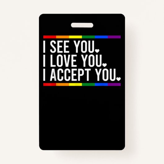 I Liebe Spuk LGBT Pride LGBT Month Lgbt Fl Ausweis (Vorderseite)