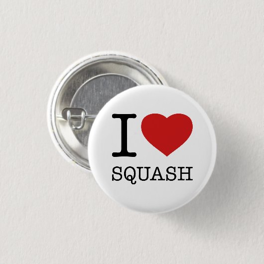 I LIEBE SQUASH BUTTON (Vorne & Hinten)