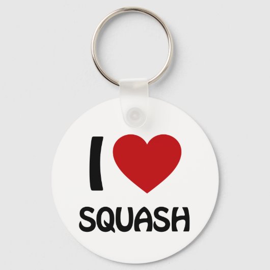 I Liebe Squash Schlüsselanhänger (Vorderseite)