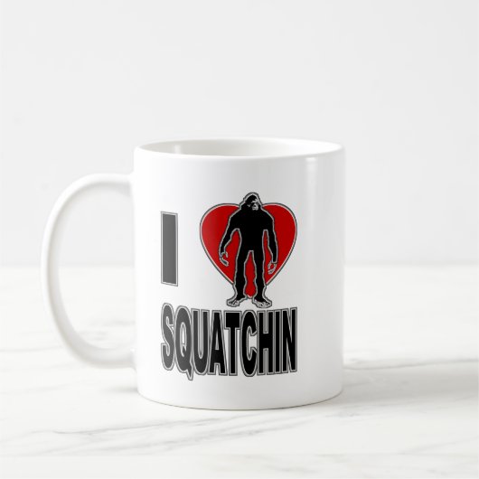 I Liebe Squatchin! Kaffeetasse (Links)