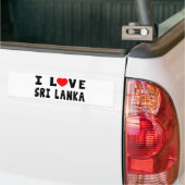I Liebe Sri Lanka Autoaufkleber (Auf Lkw)