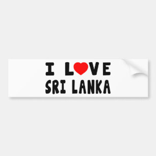 I Liebe Sri Lanka Autoaufkleber