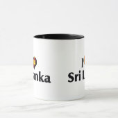 I Liebe Sri Lanka Flag Tasse (Zentrum)