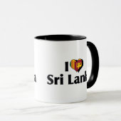 I Liebe Sri Lanka Flag Tasse (VorderseiteRechts)