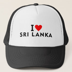 I Liebe Sri Lanka Land wie Herztourismus Truckerkappe