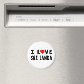 I Liebe Sri Lanka Magnet (In Situ (Geschirrspüler))