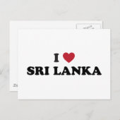 I Liebe Sri Lanka Postkarte (Vorne/Hinten)