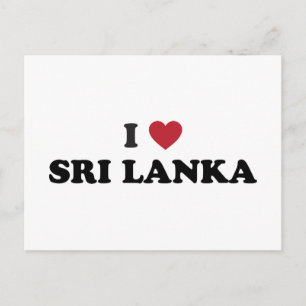 I Liebe Sri Lanka Postkarte