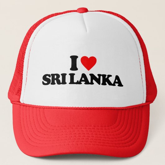I LIEBE SRI LANKA TRUCKERKAPPE (Vorderseite)