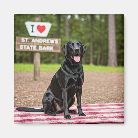 I Liebe St. Andrews Staat Bark Magnet (Vorne)