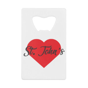 I Liebe St Johns - Antigua und Barbuda Geldbeutel Flaschenöffner