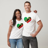 I Liebe St. Kitts und Nevis Flag T-Shirt (Unisex)
