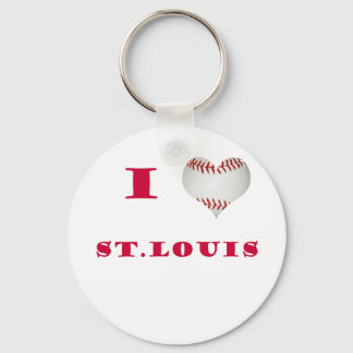 I Liebe St. Louis Baseball Schlüsselanhänger