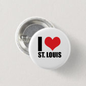 I Liebe St. Louis Button (Vorne & Hinten)