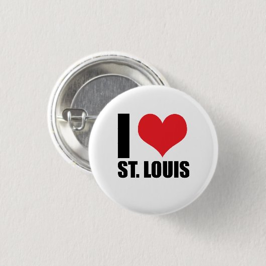 I Liebe St. Louis Button (Vorne & Hinten)