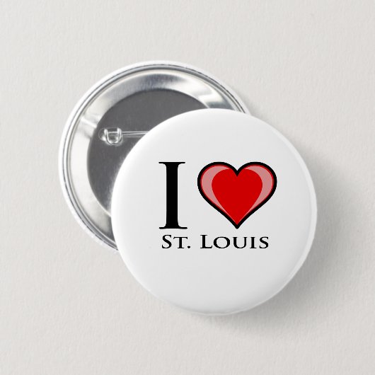 I Liebe St. Louis Button (Vorne & Hinten)