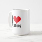 I Liebe St. Louis Kaffeetasse (Vorderseite Links)