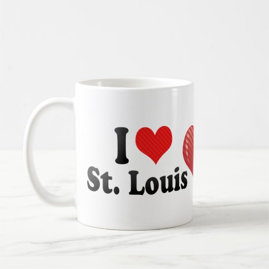 I Liebe St. Louis Kaffeetasse (Links)