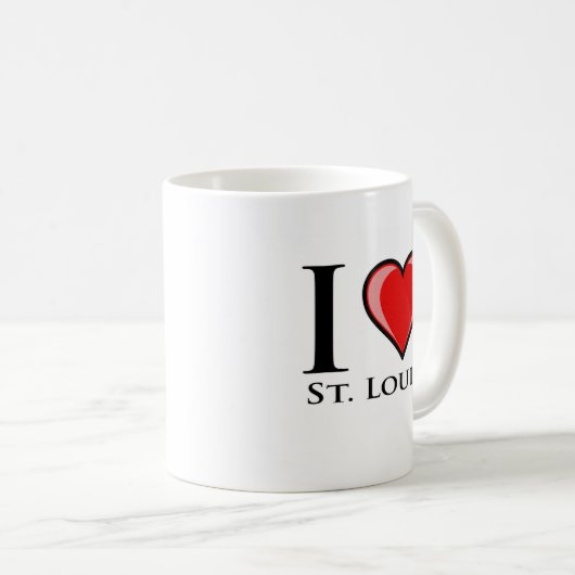 I Liebe St. Louis Kaffeetasse (VorderseiteRechts)
