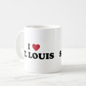 I Liebe St. Louis Missouri Kaffeetasse (Vorderseite Links)