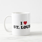 I Liebe St. Louis Missouri Kaffeetasse (Links)