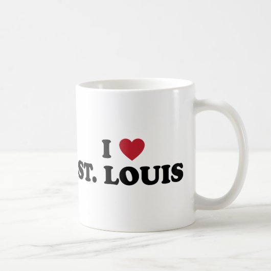 I Liebe St. Louis Missouri Kaffeetasse (Rechts)