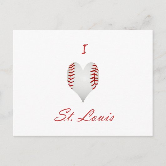 I Liebe St. Louis Postkarte (Vorderseite)
