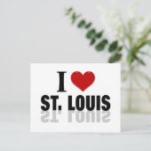 I Liebe St Louis Postkarte (Stehend Vorderseite)