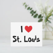 I Liebe St. Louis Postkarte (Stehend Vorderseite)