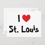 I Liebe St. Louis Postkarte (Vorne/Hinten)