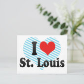 I Liebe St. Louis Postkarte (Stehend Vorderseite)