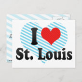 I Liebe St. Louis Postkarte (Vorne/Hinten)