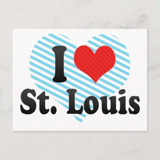 I Liebe St. Louis Postkarte (Vorderseite)