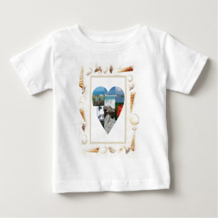 I Liebe St. Maarten Muscheln Herzstück -.Celeste Baby T-shirt