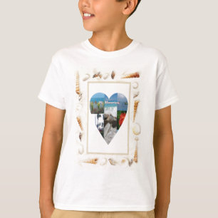 I Liebe St. Maarten Muscheln Herzstück -.Celeste T-Shirt