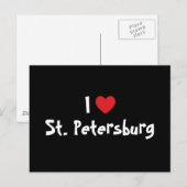 I Liebe St. Petersburg Postkarte (Vorne/Hinten)