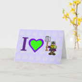 I Liebe St. Urho mit Green Beer Card Karte (Gelbe Blume)