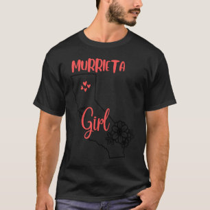 I Liebe Staat der kalifornischen Blume Kontur Murr T-Shirt
