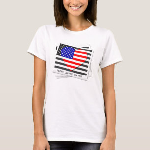 I LIEBE STAATEN - VINTAGE T - SHIRT